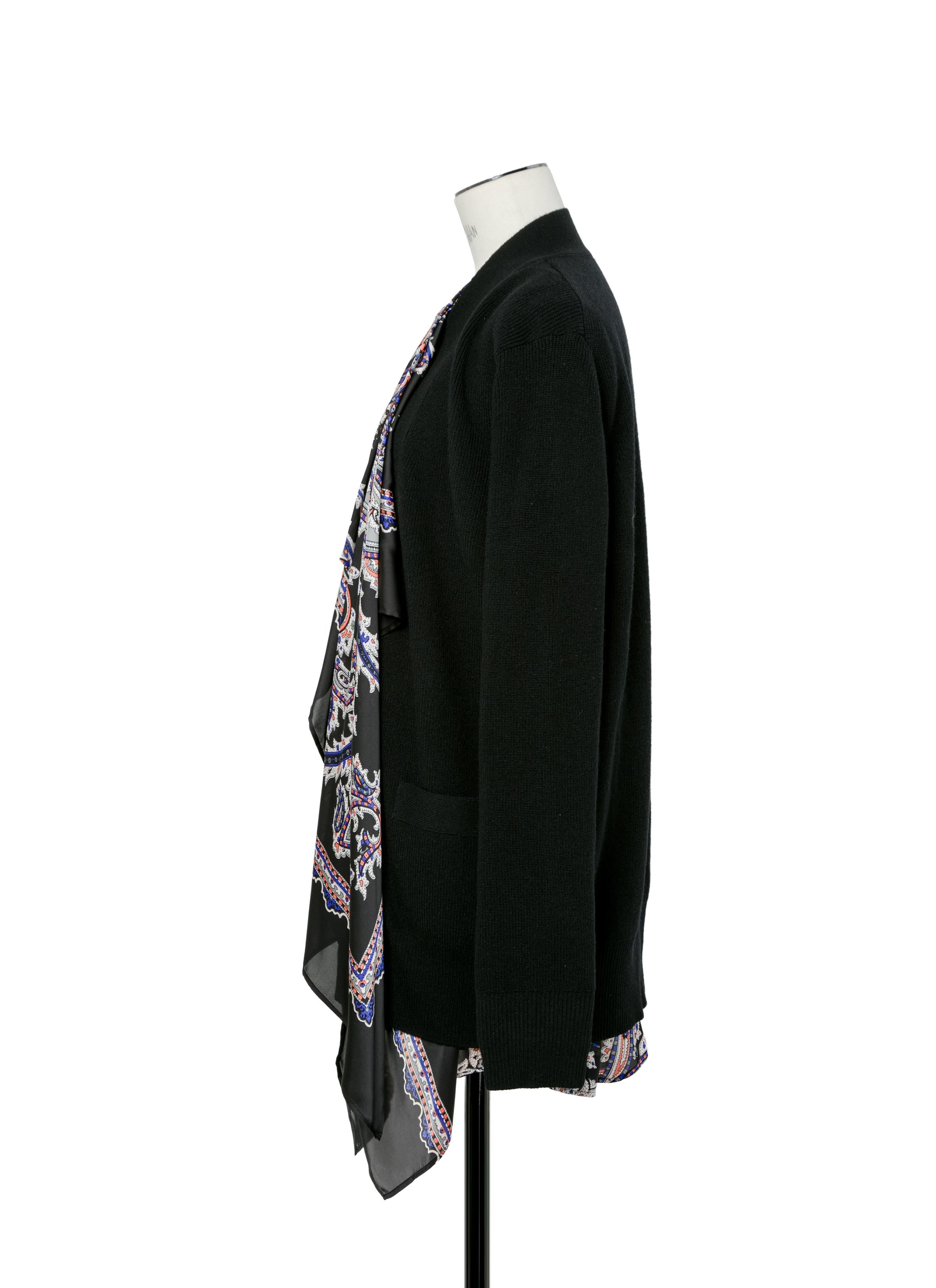 Paisley Print x Wool Knit Cardigan - 3