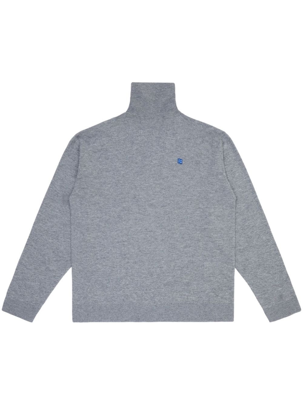 logo-patch knit jumper - 1