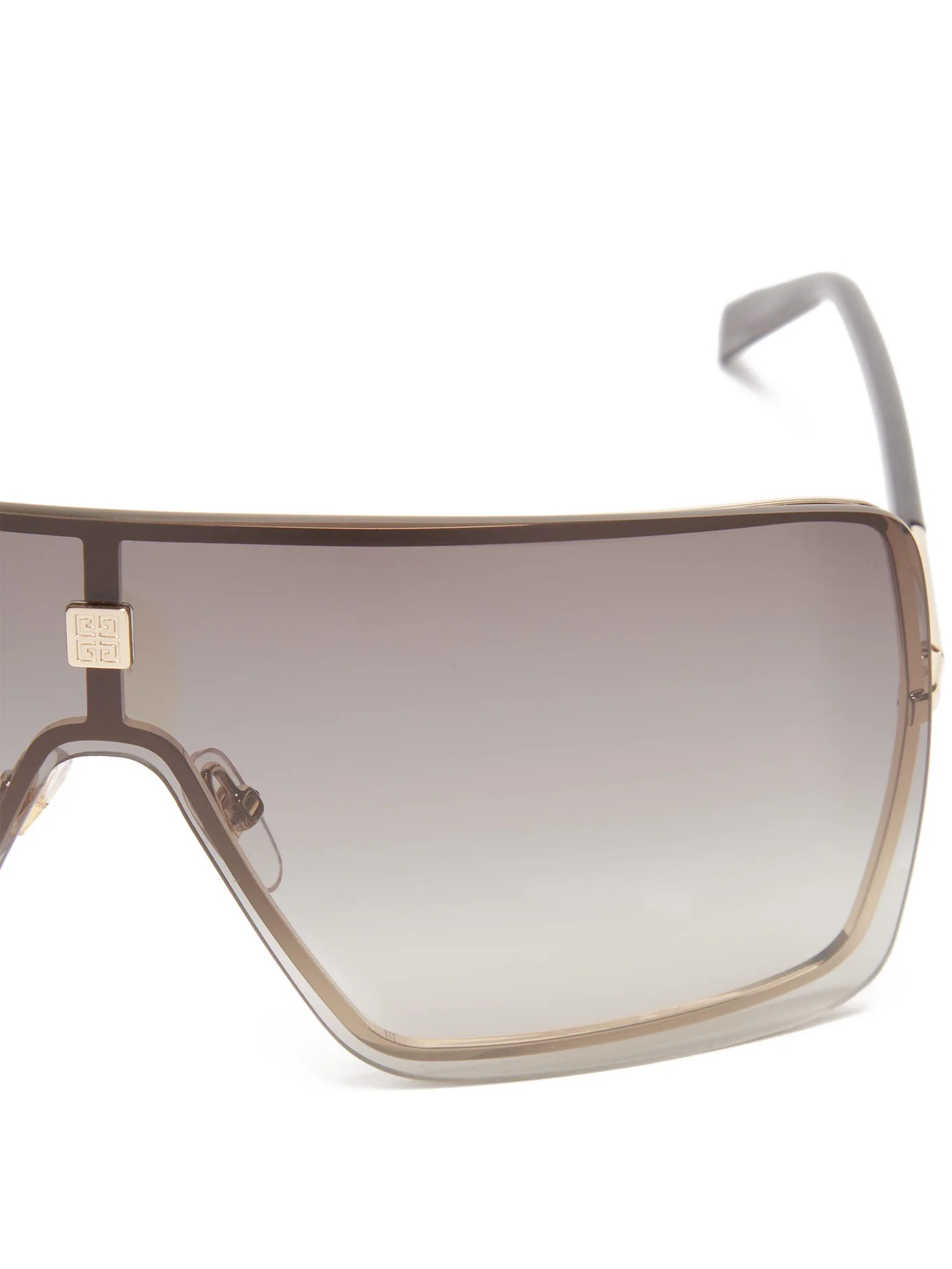 Aviator flat-top mask sunglasses - 6