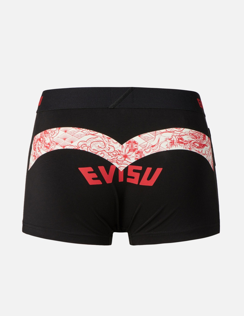 EVISU DRAGON AND BROCADE-PATTERN DAICOCK PRINT TRUNKS outlook