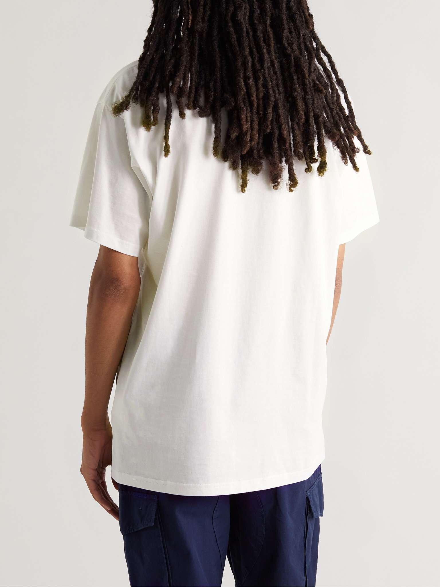 Script Logo-Embroidered Cotton-Jersey T-Shirt - 4