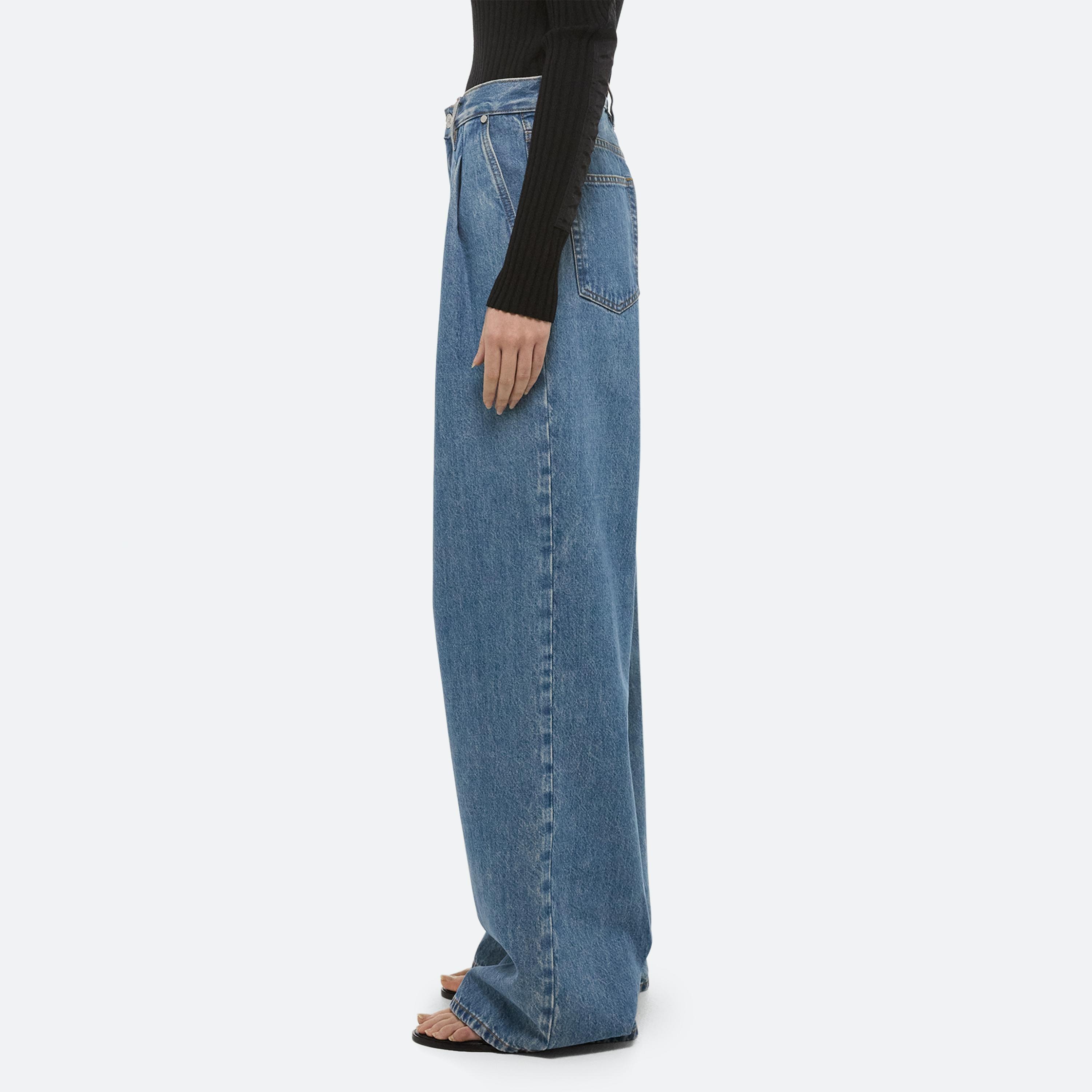 DOUBLE-PLEATED JEANS - 4