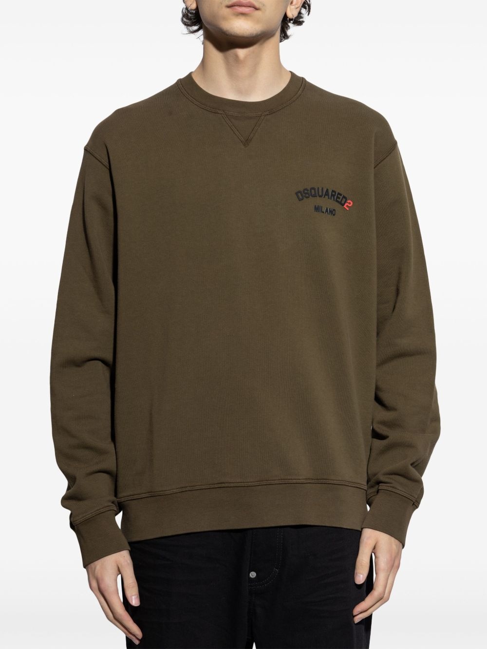 logo-appliqué sweatshirt - 3