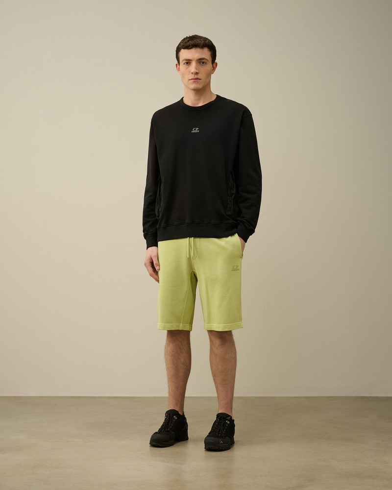 Cotton Diagonal Fleece Shorts 6