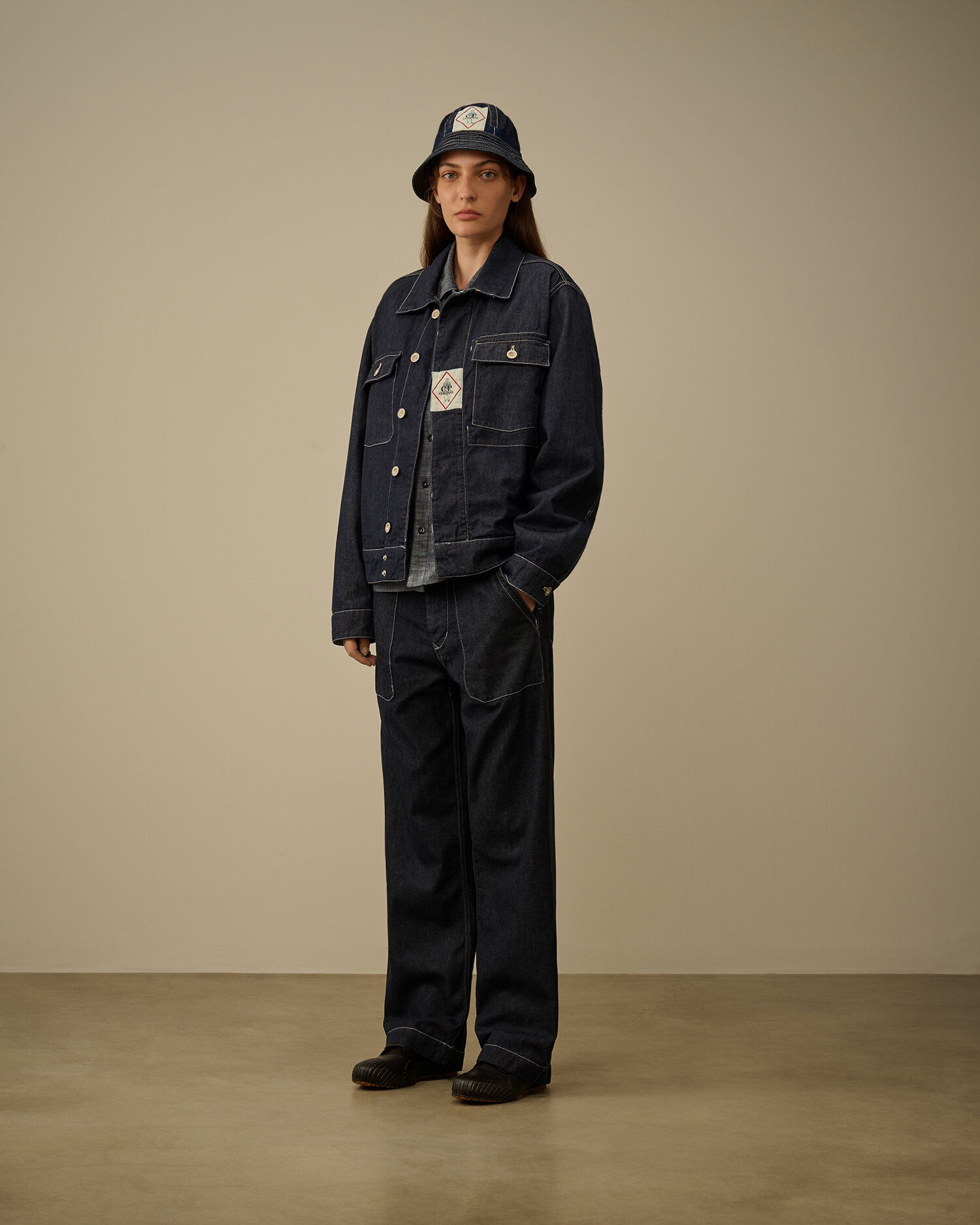 3/1 Denim Loose Pants - 7