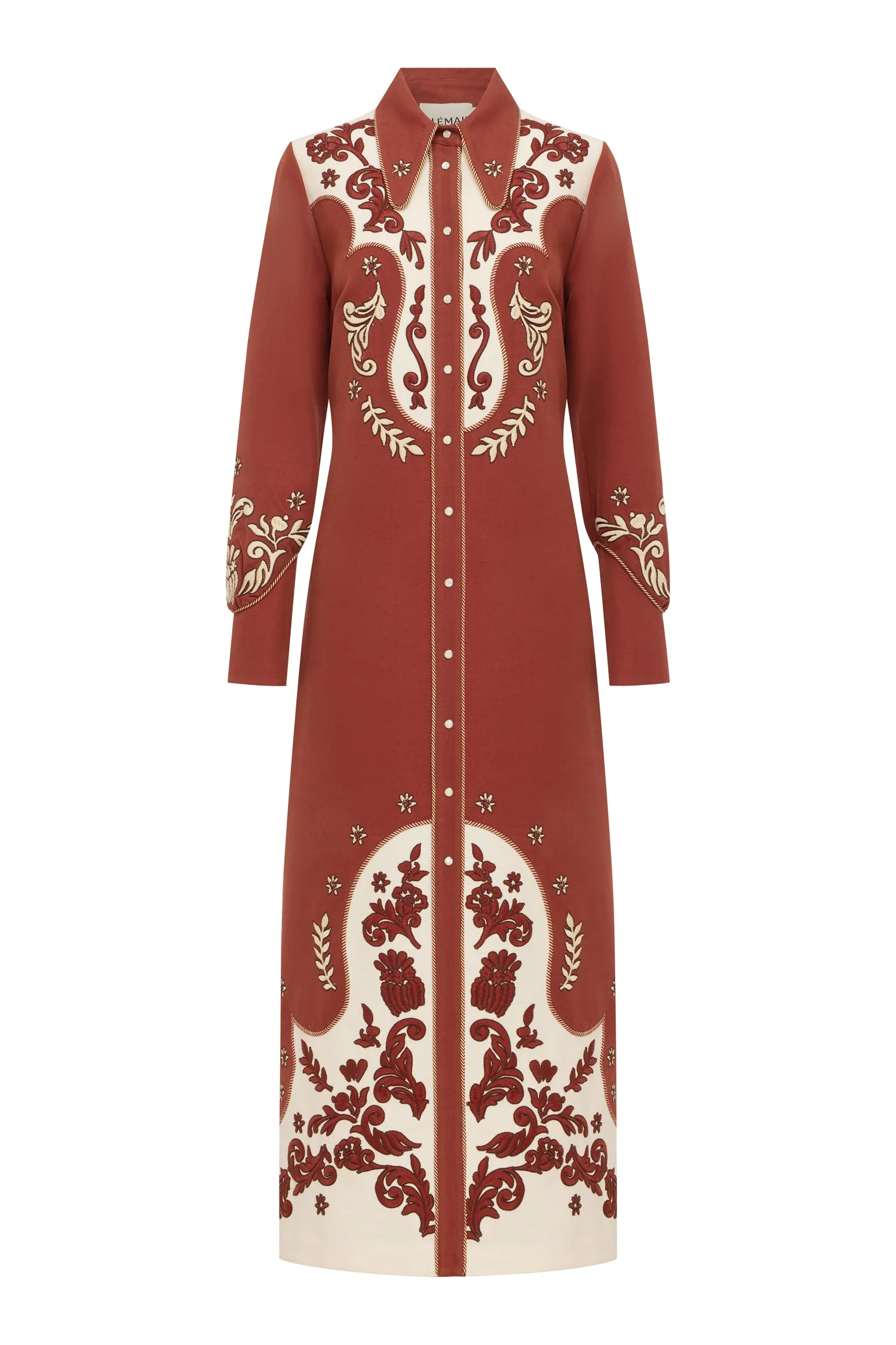 Duke Embroidered Shirtdress - 1