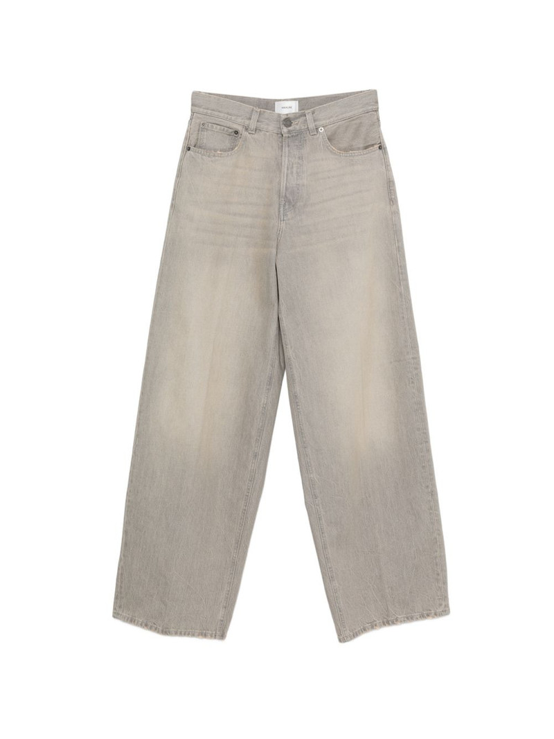 Bethany faded-effect wide-leg jeans 1
