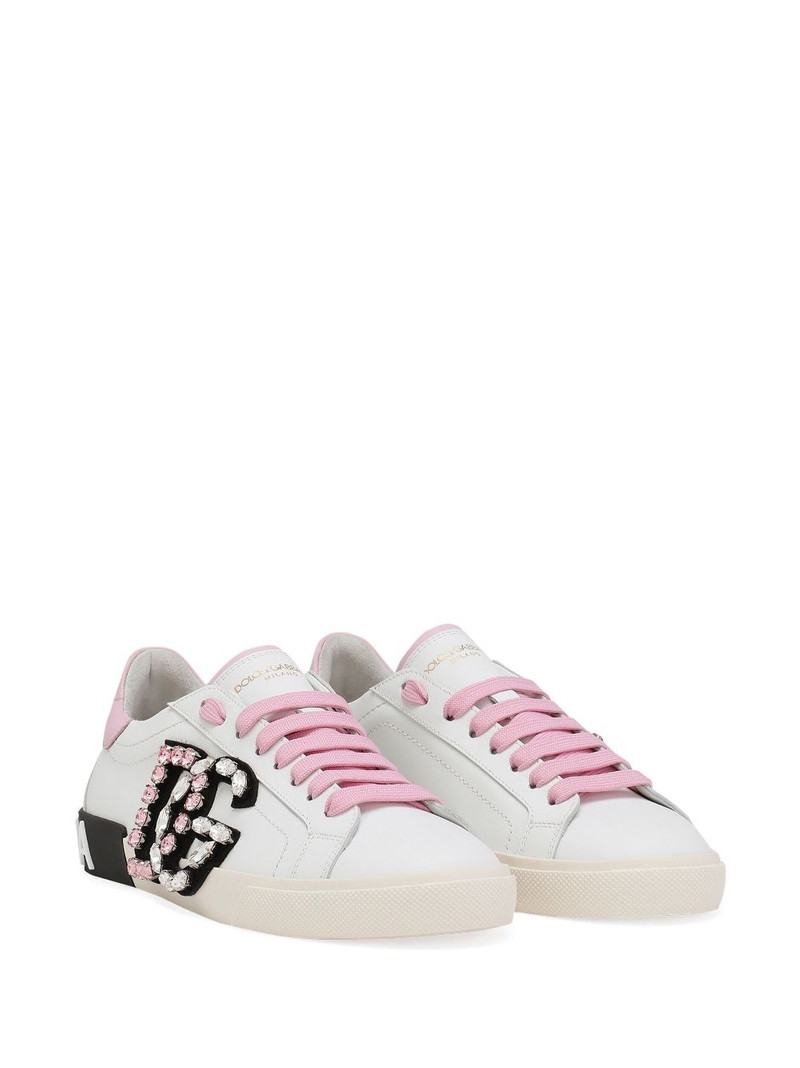 Dolce & Gabbana Portofino rhinestone-logo sneakers outlook