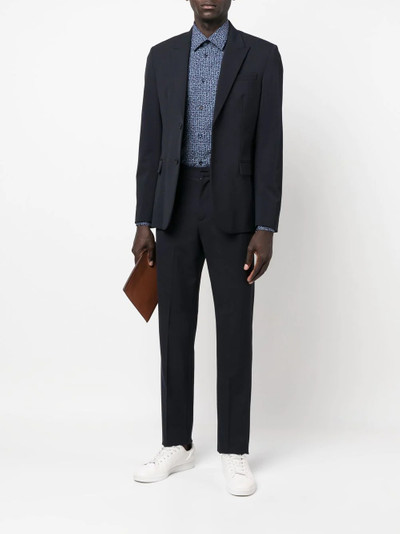 Brioni checked long-sleeved shirt outlook