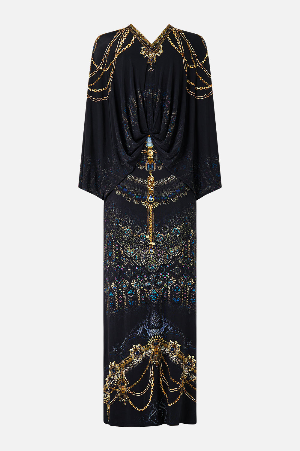TUCK FRONT JERSEY DRESS - 7