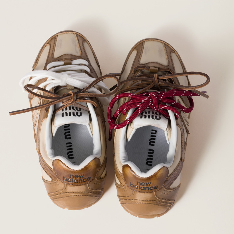 Miu Miu New Balance X Miu Miu 530 SL deco' calf leather sneakers outlook