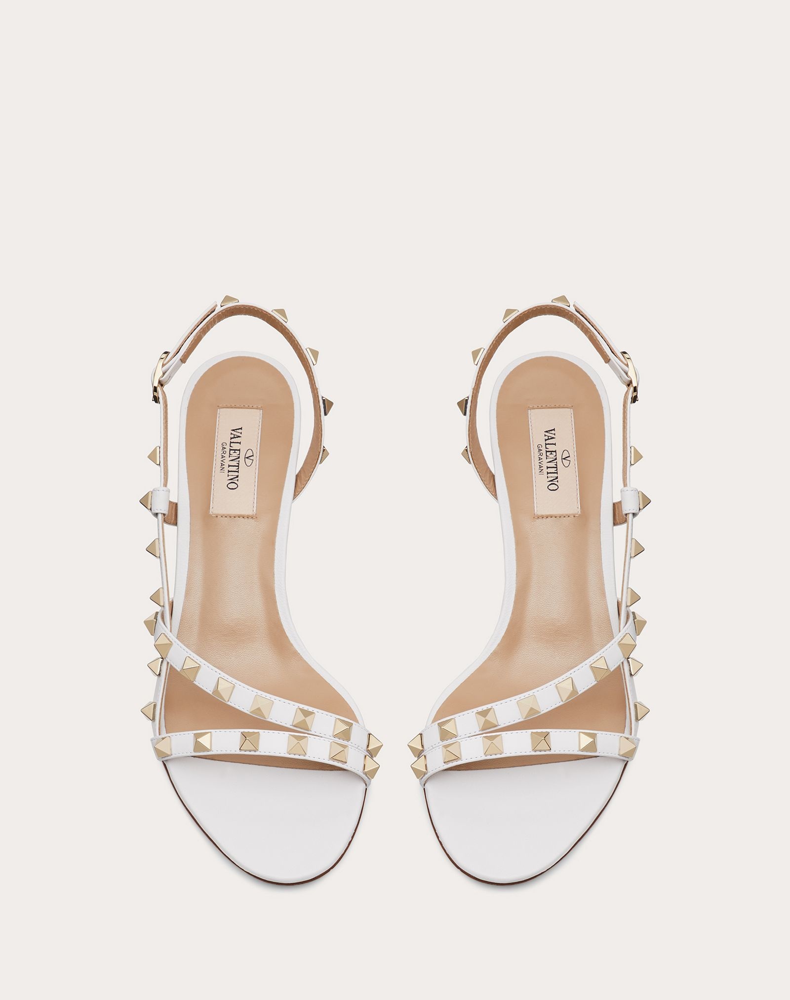 Rockstud Calfskin Sandal 50 mm - 4