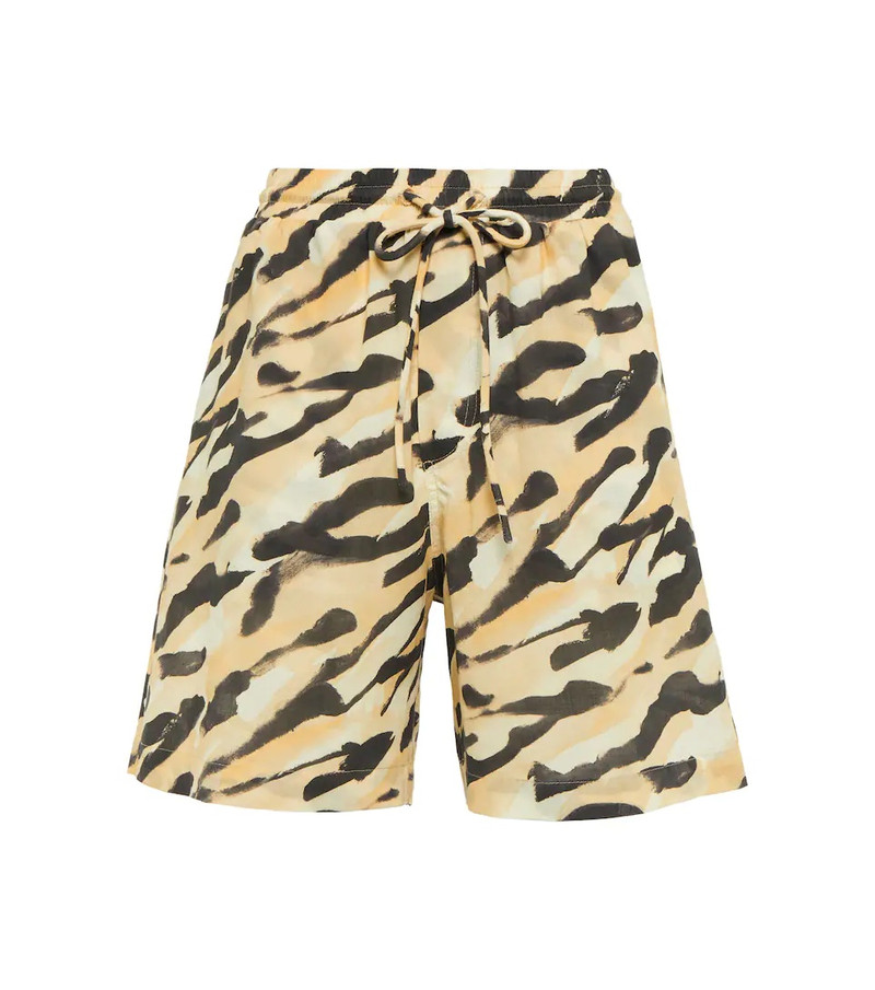 High-rise printed shorts - 1