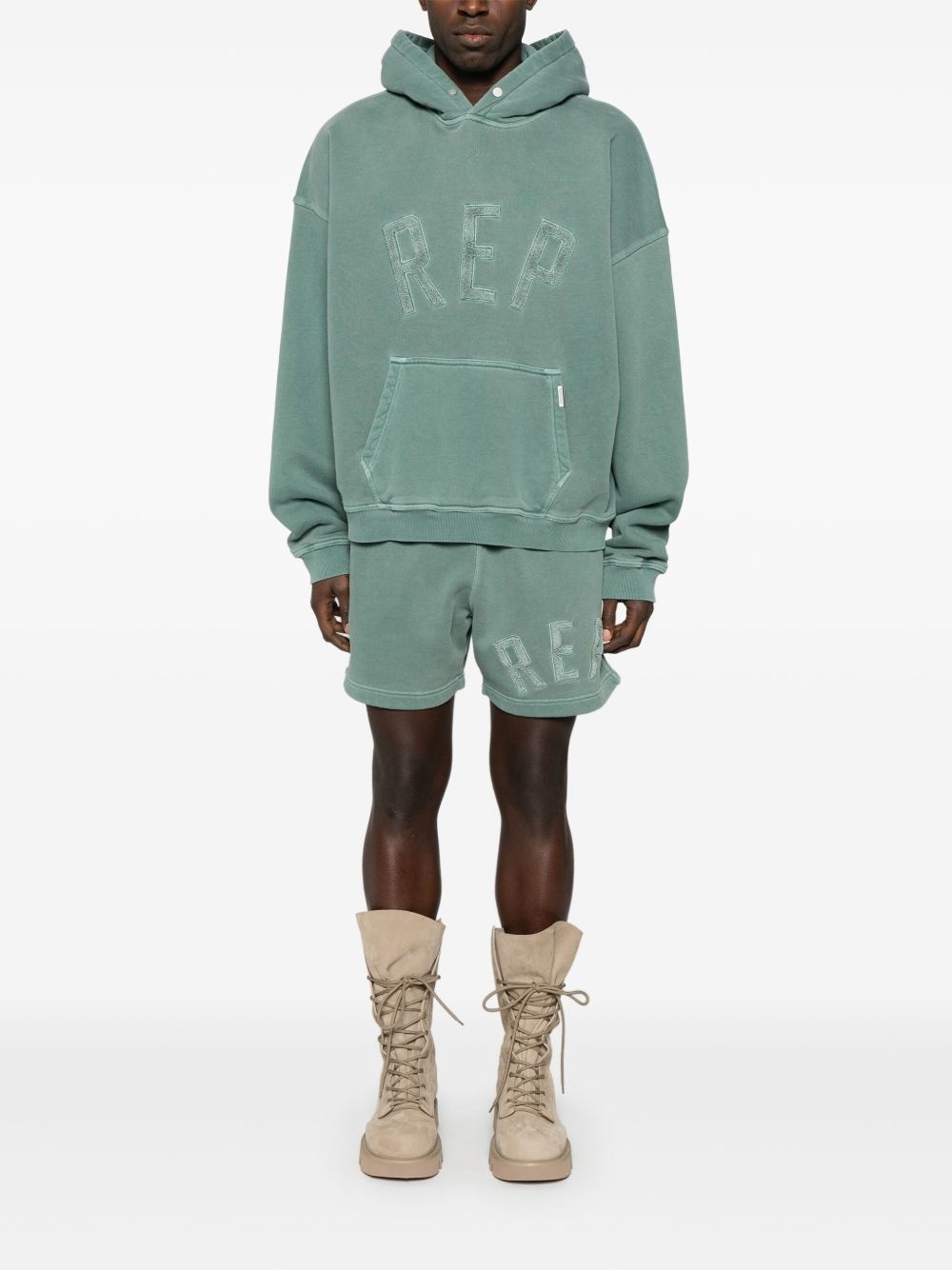 logo-appliqué hoodie - 2