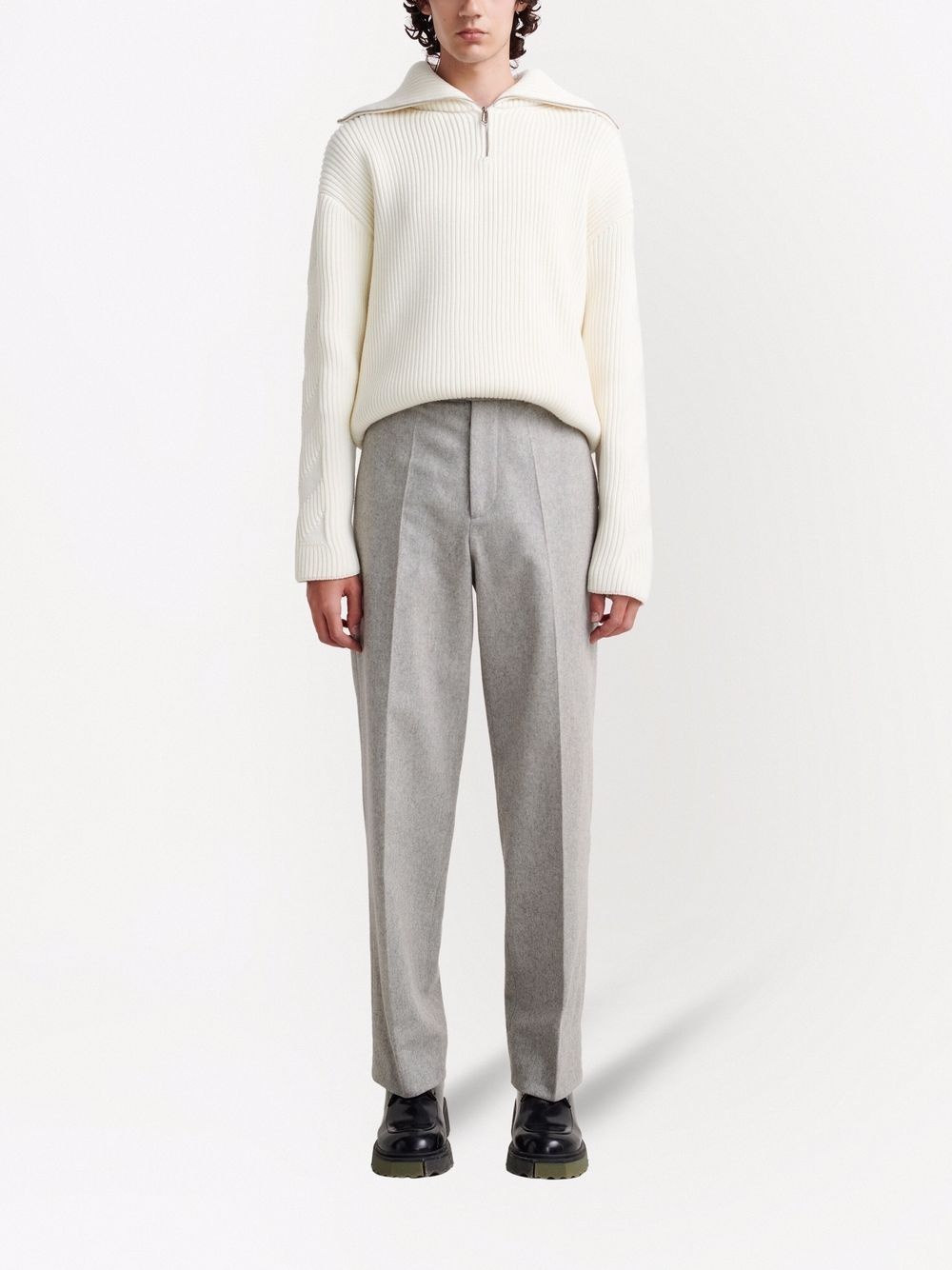 straight-leg tailored trousers - 2