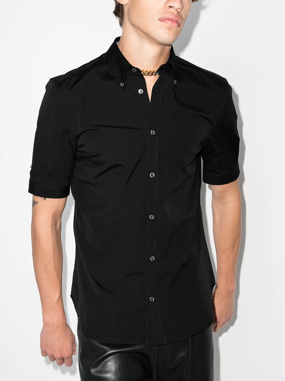 short-sleeve cotton shirt - 2