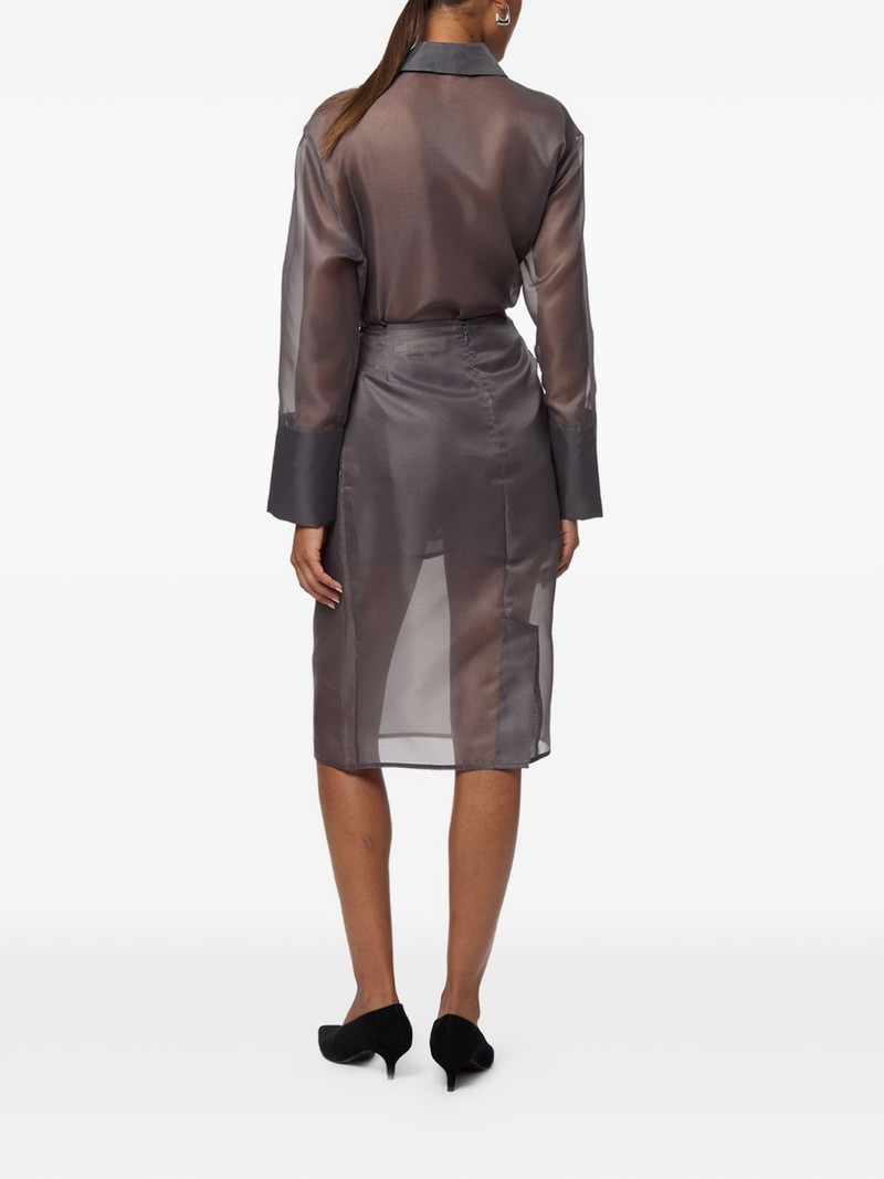 Tyra organza midi skirt 6