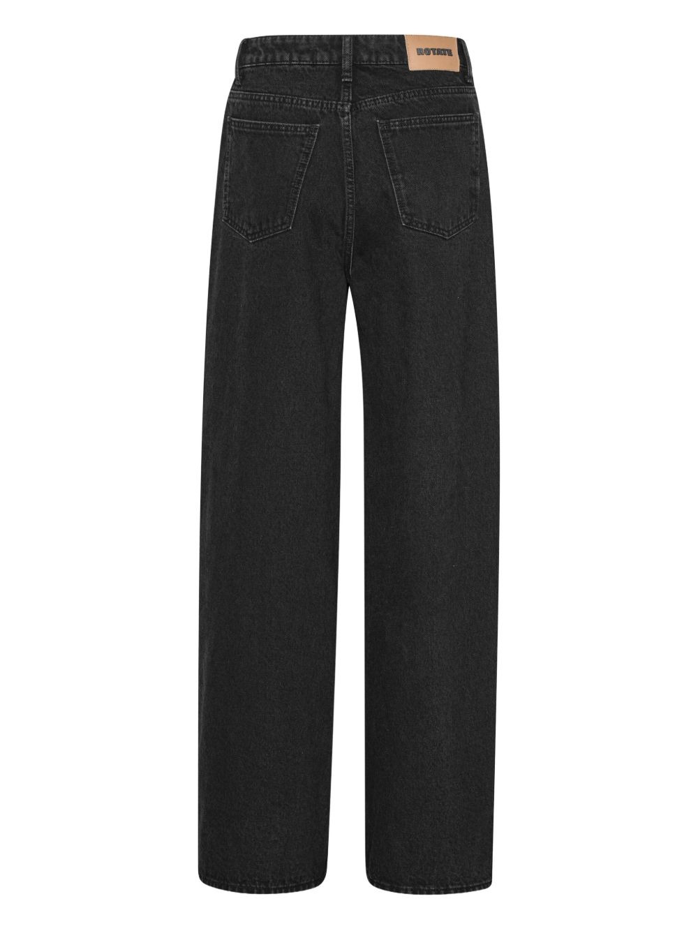 button-detail wide jeans - 5
