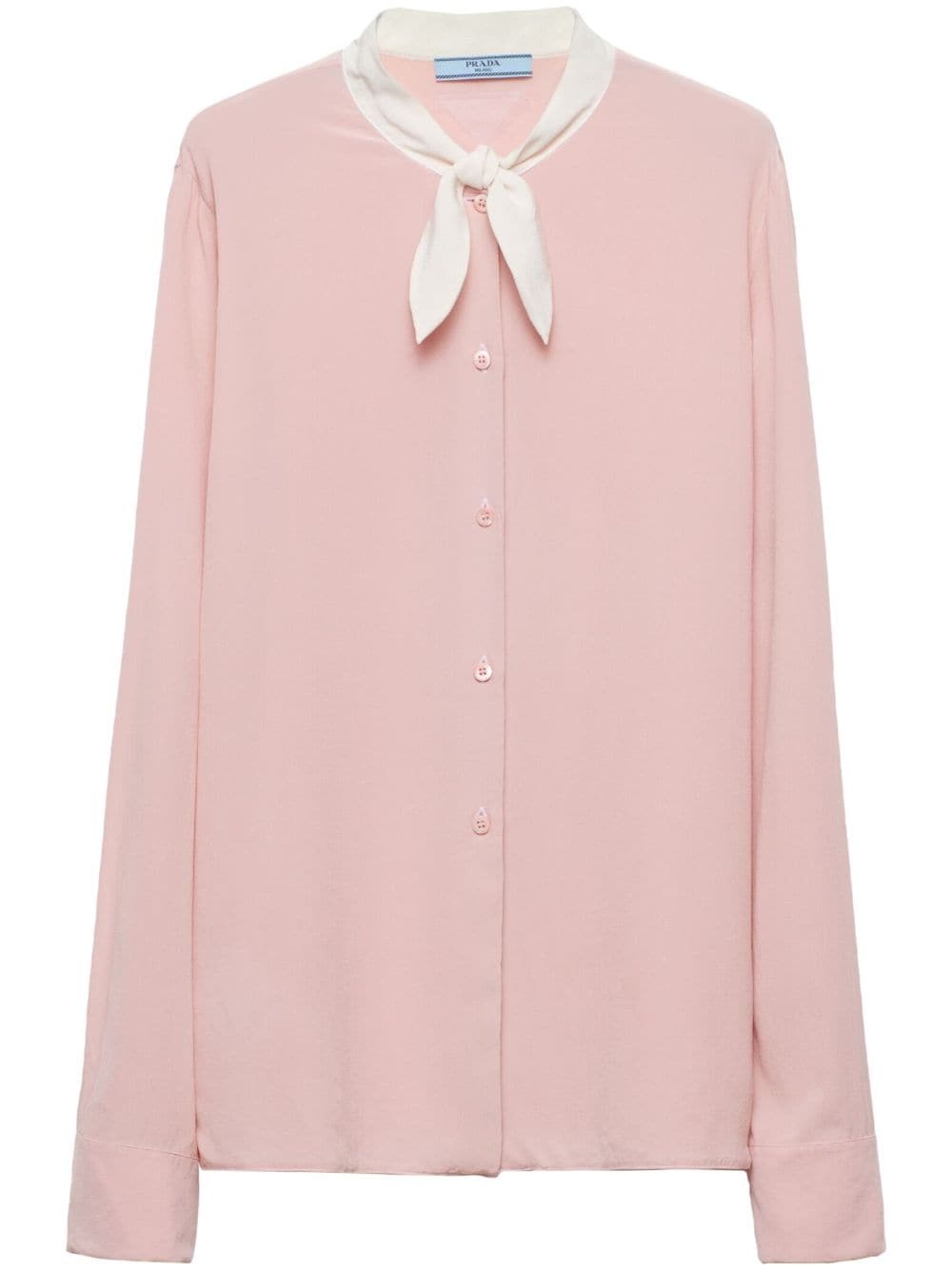 button-down silk shirt - 1