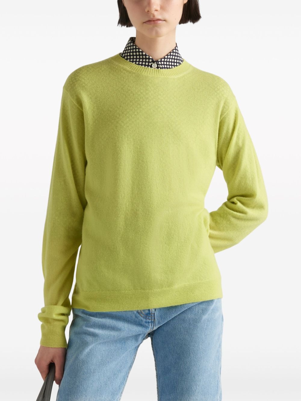 logo-appliquÃ© cashmere jumper - 3