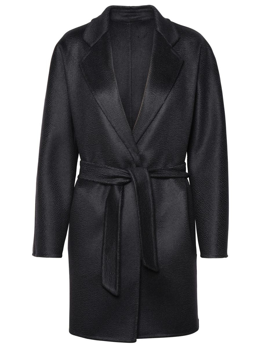 MAX MARA BLACK CASHMERE COAT - 1