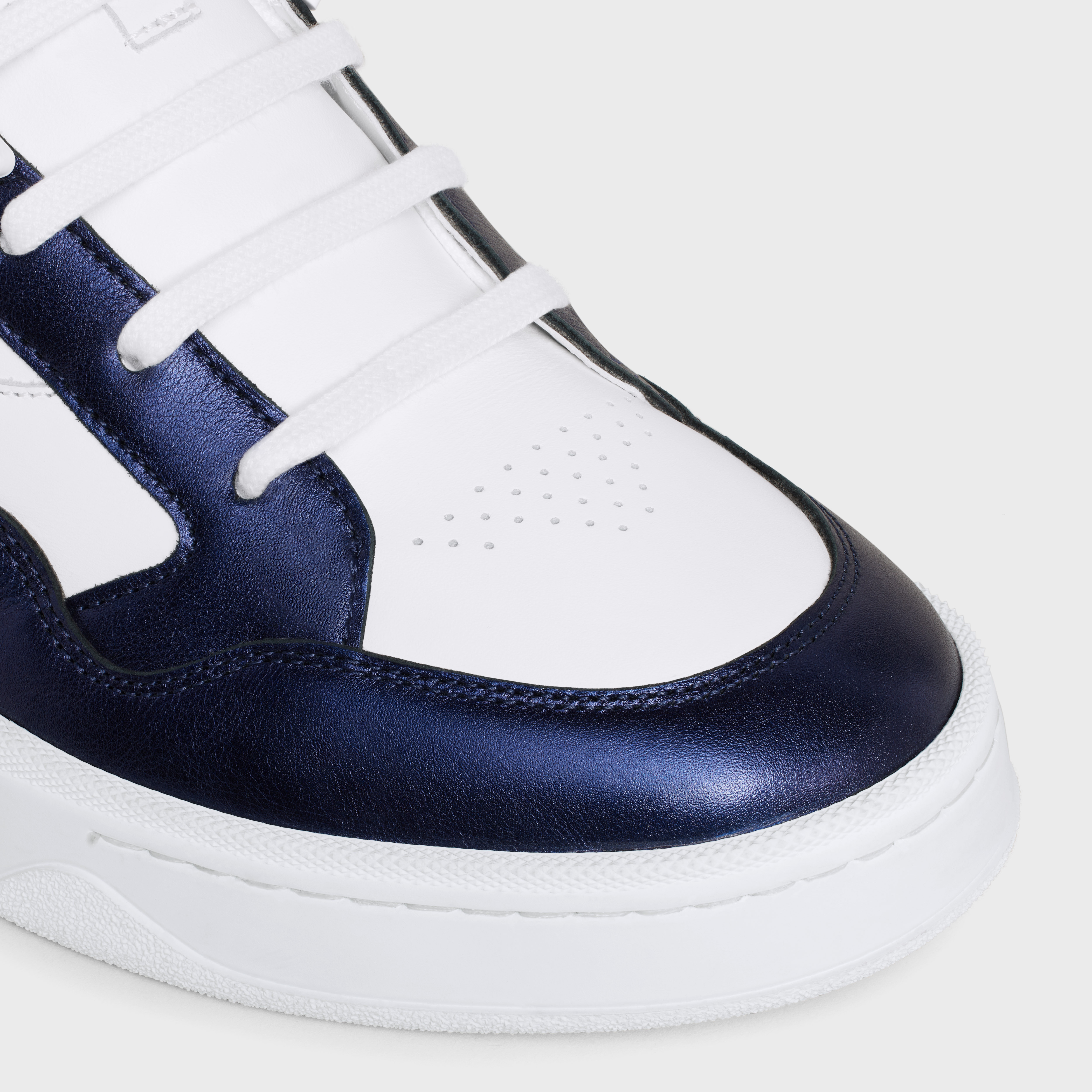 CT-06 HIGH TOP SNEAKER in CALFSKIN & METALLIC CALFSKIN - 4