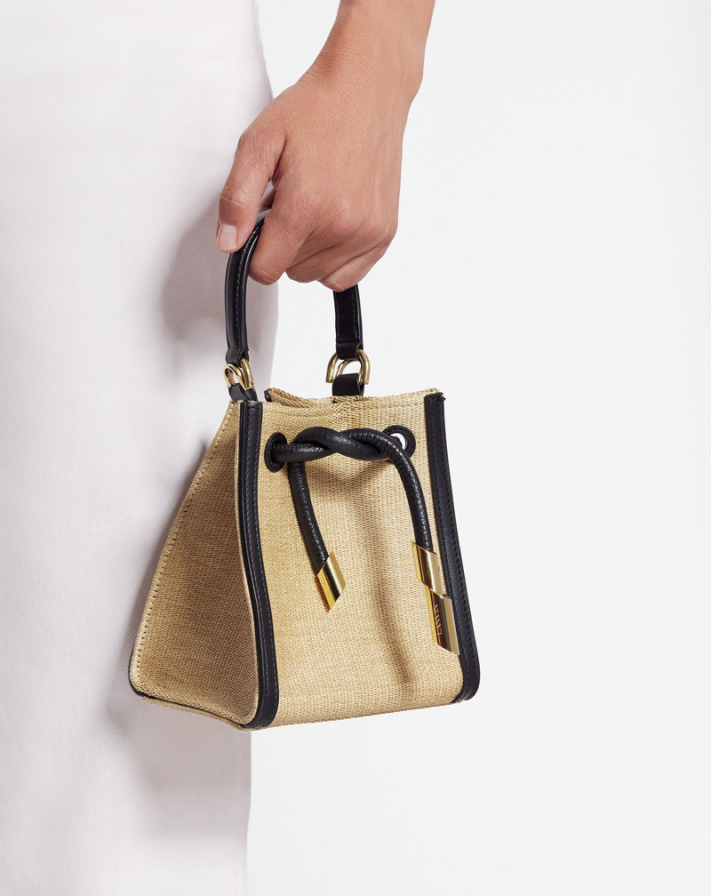 Lanvin SEQUENCE HOBO NANO RAFFIA BAG outlook