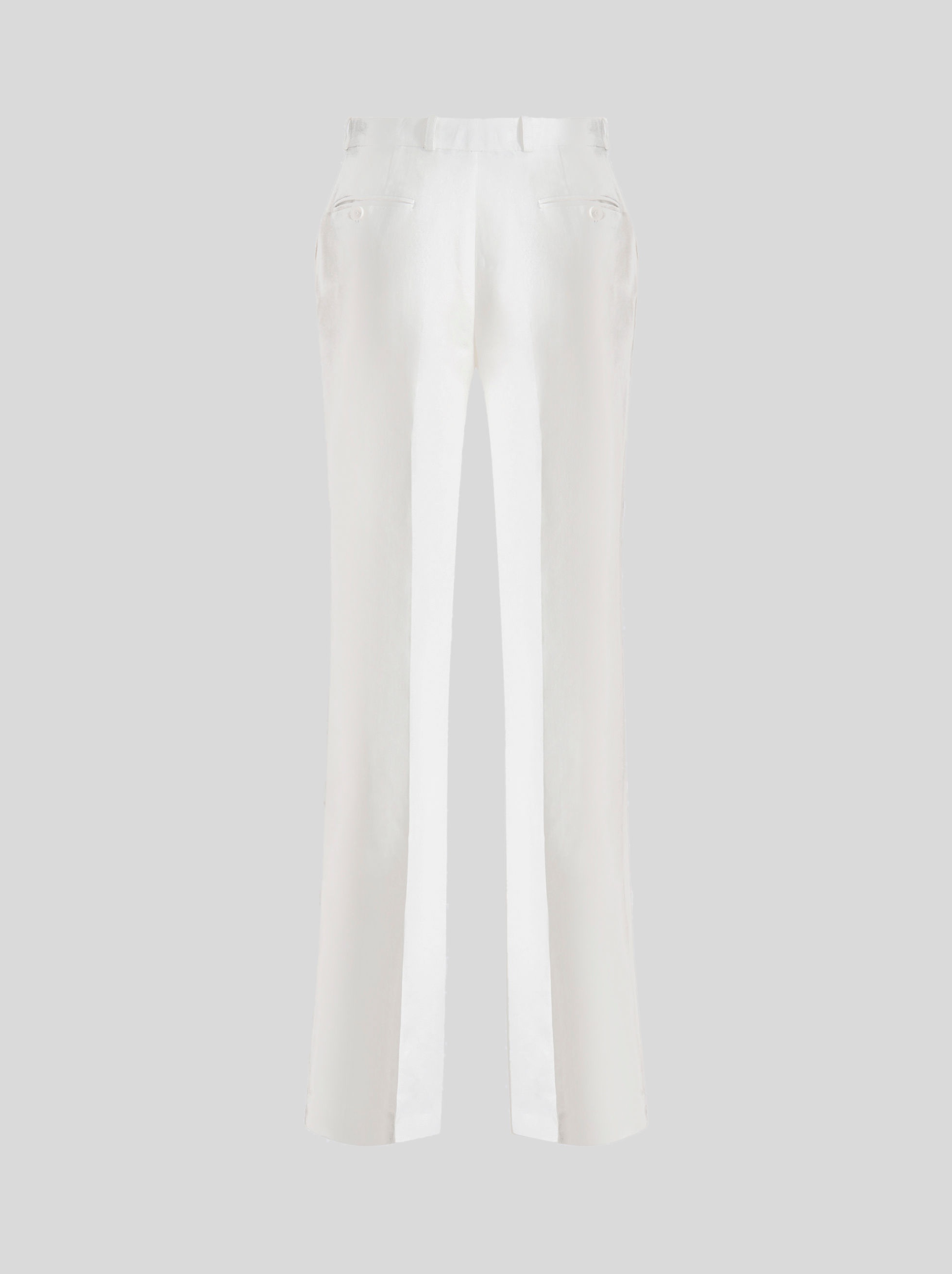 TAILORED LINEN AND SILK TROUSERS - 5