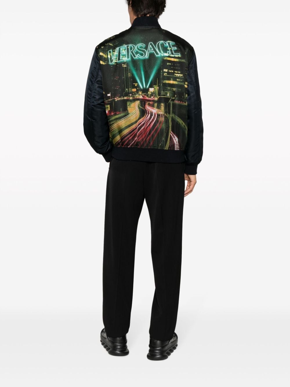 graphic-print bomber jacket - 2