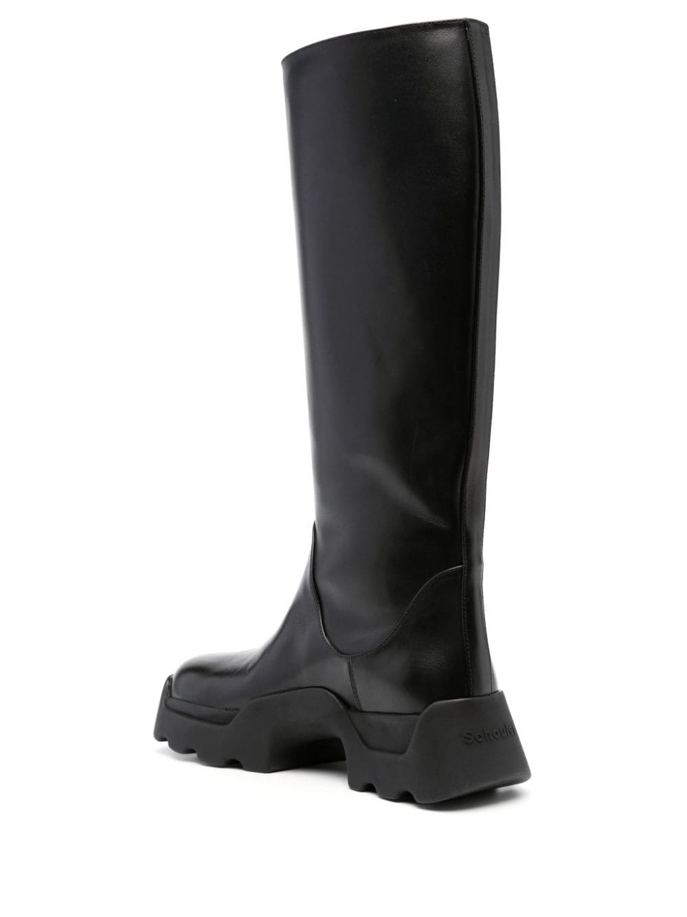 leather knee-high boots - 3