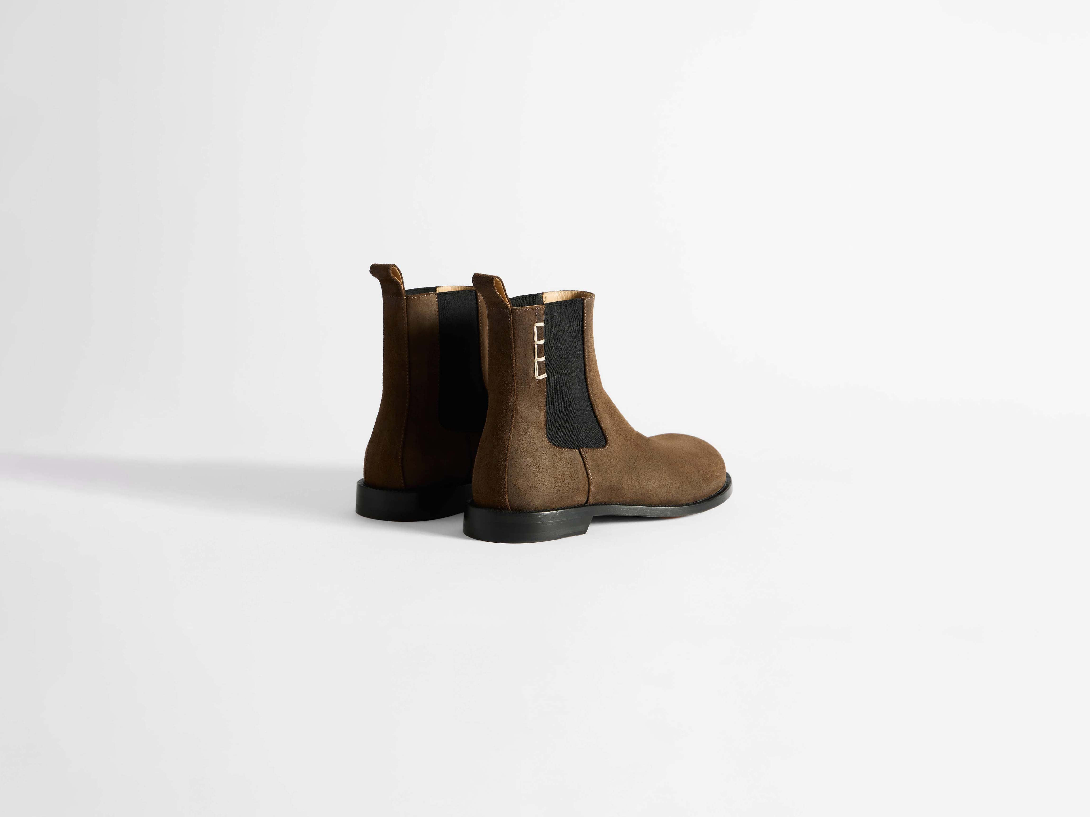 MENS CHELSEA LOAFER BOOTS IN CHOCOLATE BROWN - 4