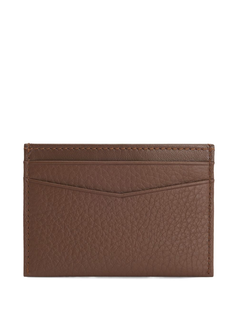 pebbled leather cardholder - 2