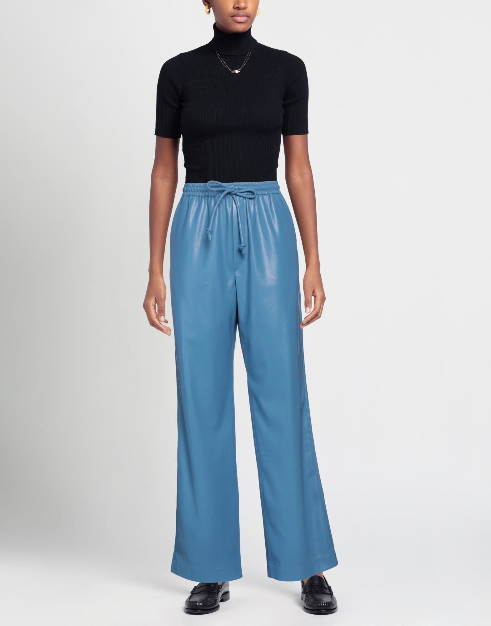 Pastel blue Women's Casual Pants - 2