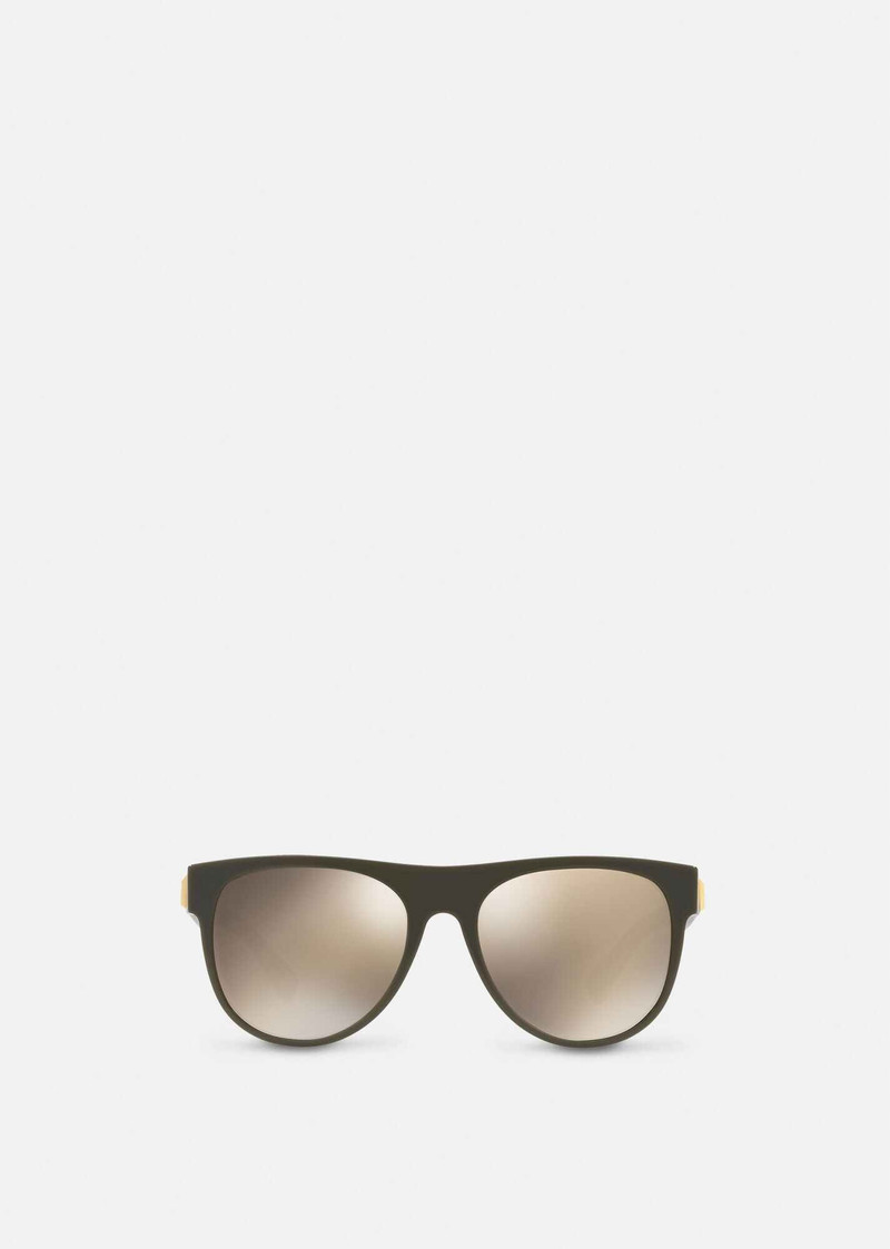 VERSACE Mirror Gold Greca Tetris Sunglasses outlook