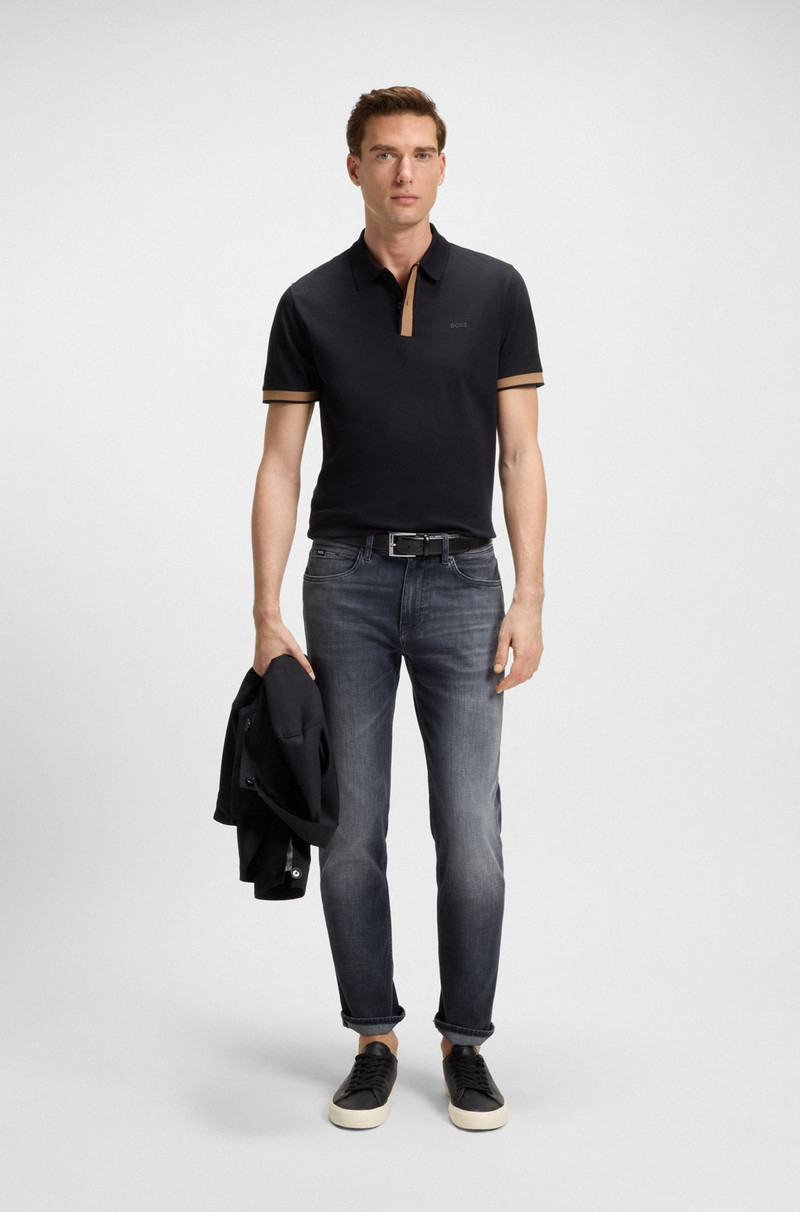 BOSS MAINE REGULAR-FIT JEANS IN GRAY ITALIAN DENIM outlook