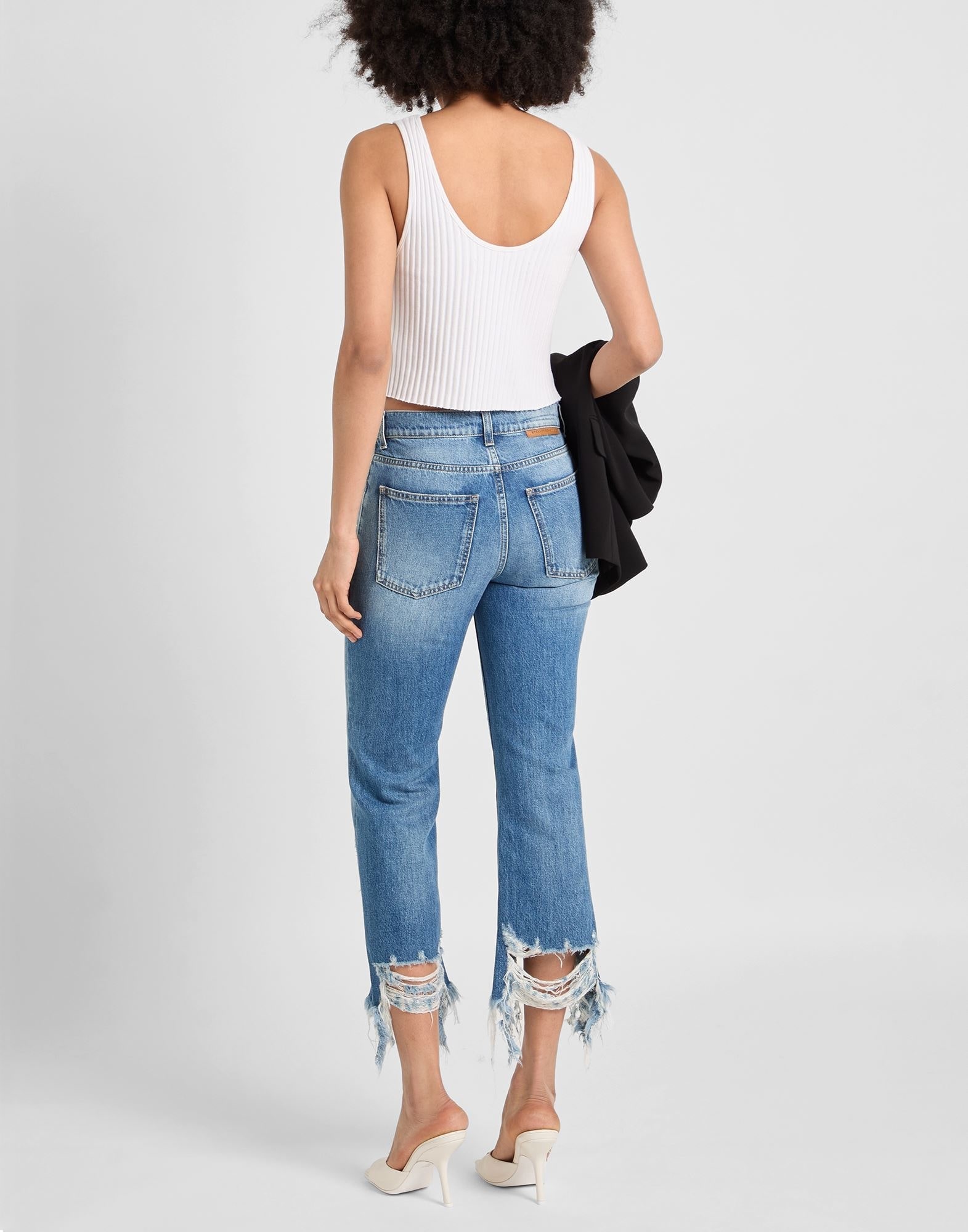 Blue Women's Denim Pants - 3