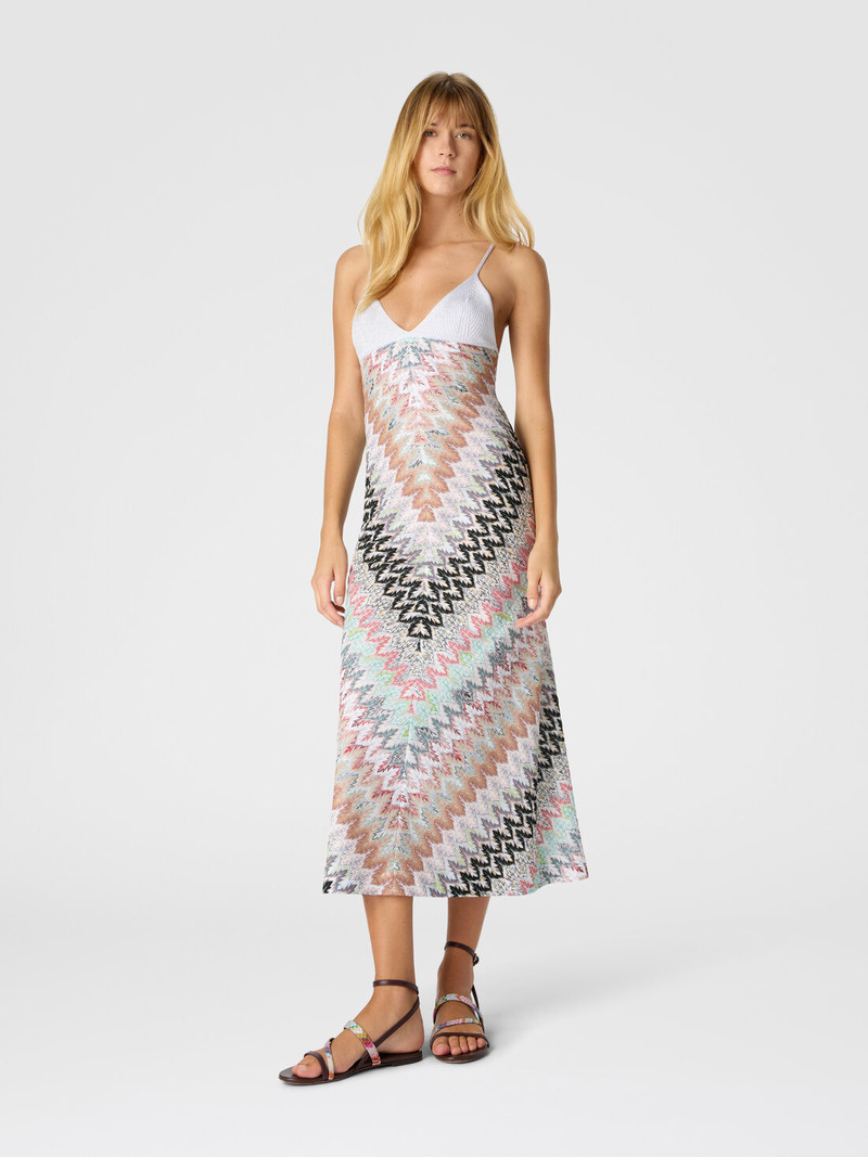 Missoni Sleeveless Long Dress with Contrast Bodice outlook