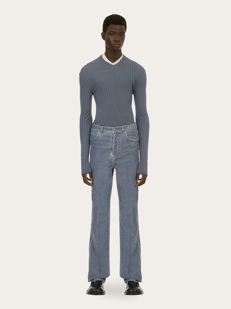 FIVE POCKET VELVET TROUSER - 6