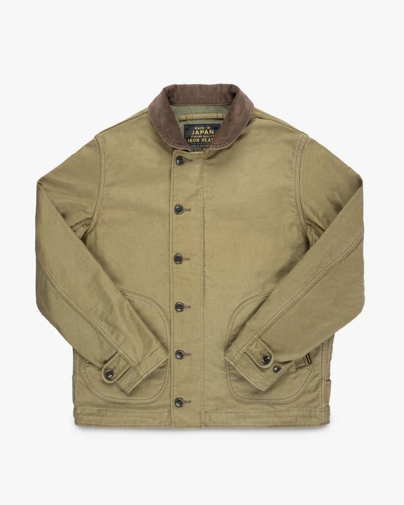 12OZ WHIPCORD LIGHTWEIGHT N1 DECK JACKET - KHAKI 1