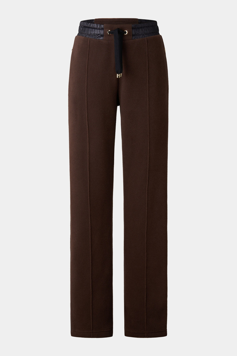 Florima Fleece pants in Dark brown 1