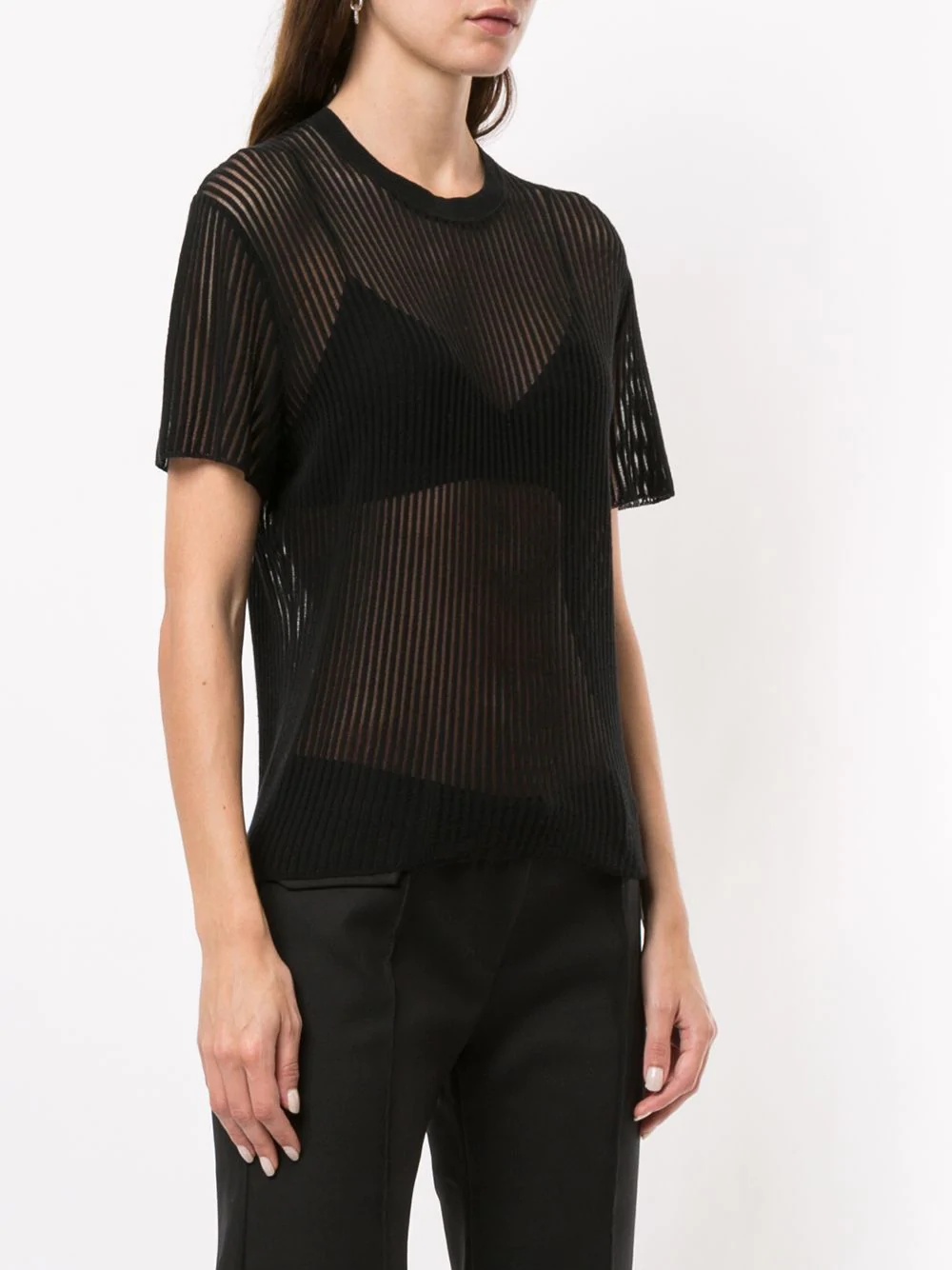 float sheer T-shirt - 3