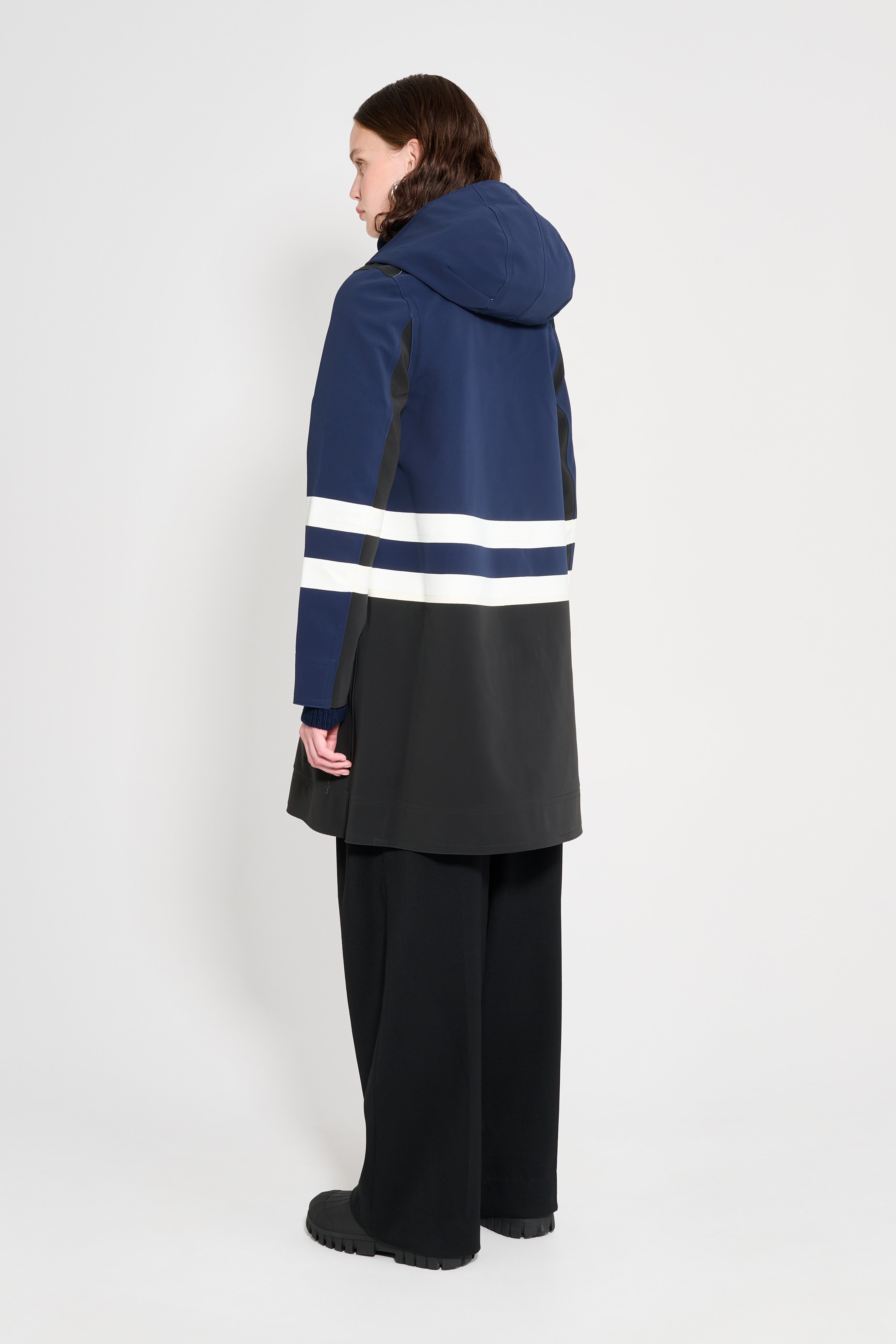 Blackeberg Raincoat Black/Navy/White - 4
