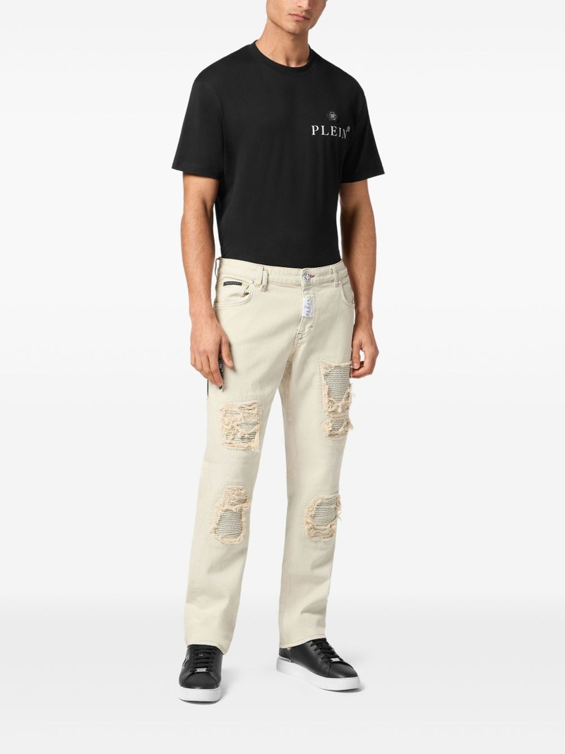 PHILIPP PLEIN logo-patch jeans outlook