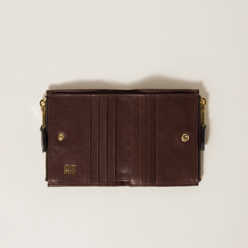 Miu Miu Small nappa leather wallet outlook