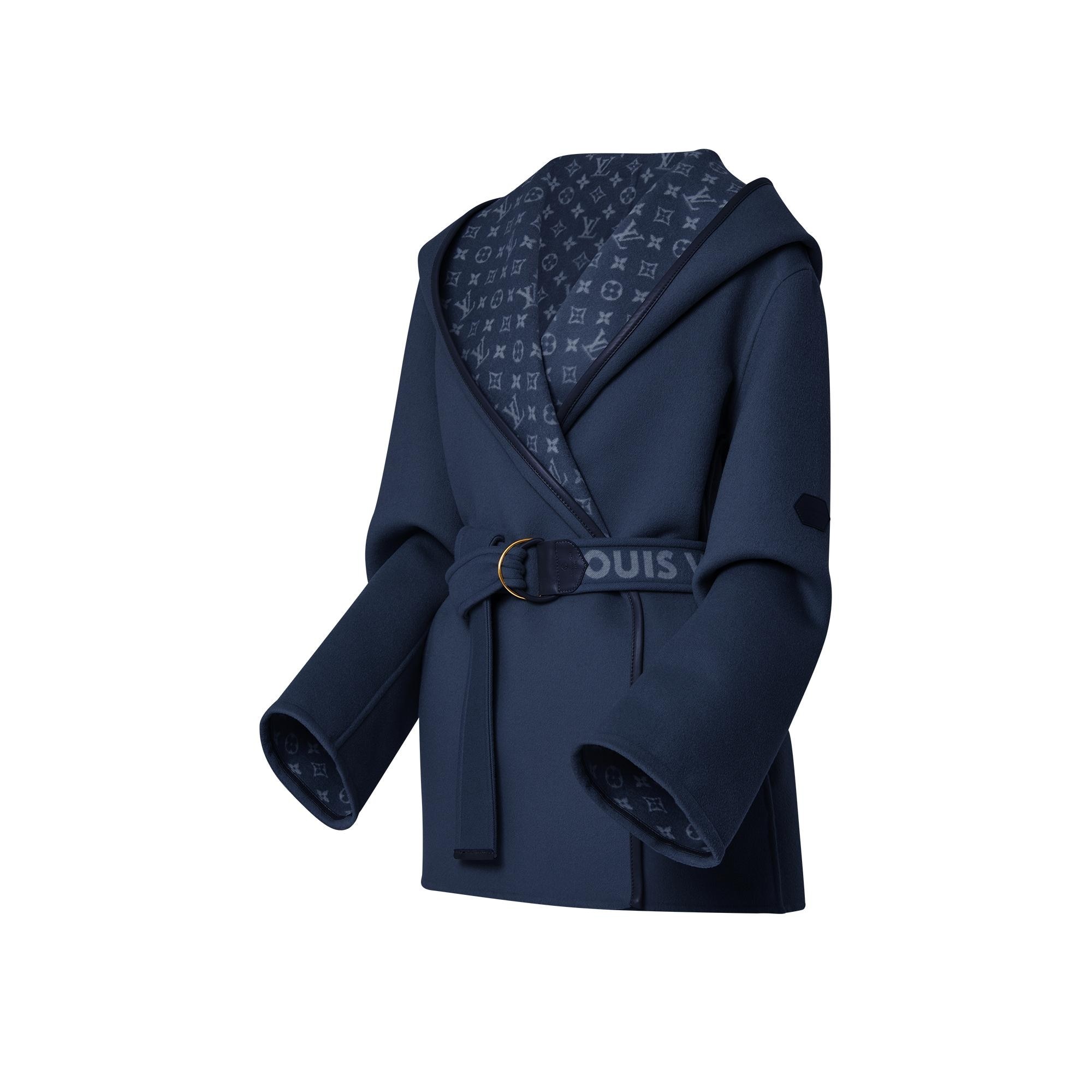 Signature Double Face Short Wrap Coat - 2