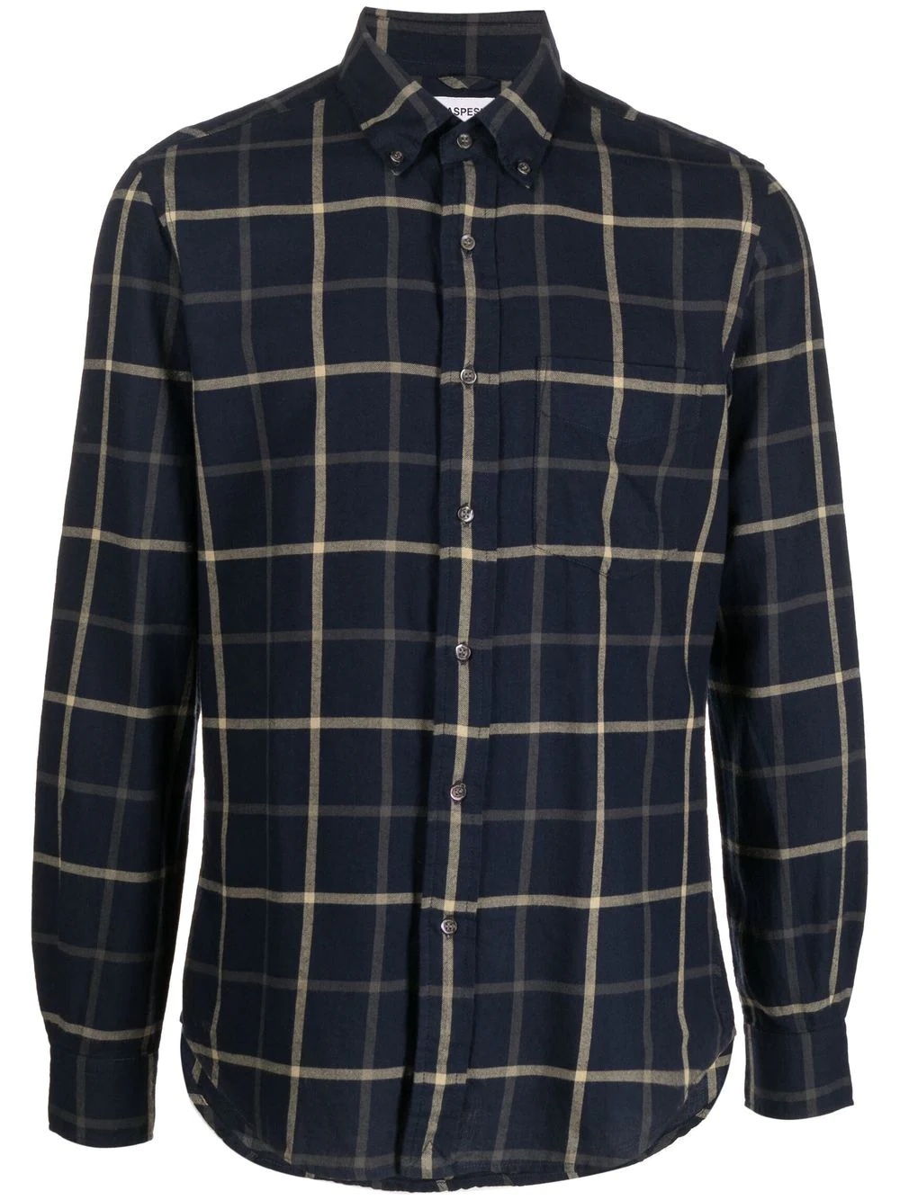 cotton bold-check shirt - 1