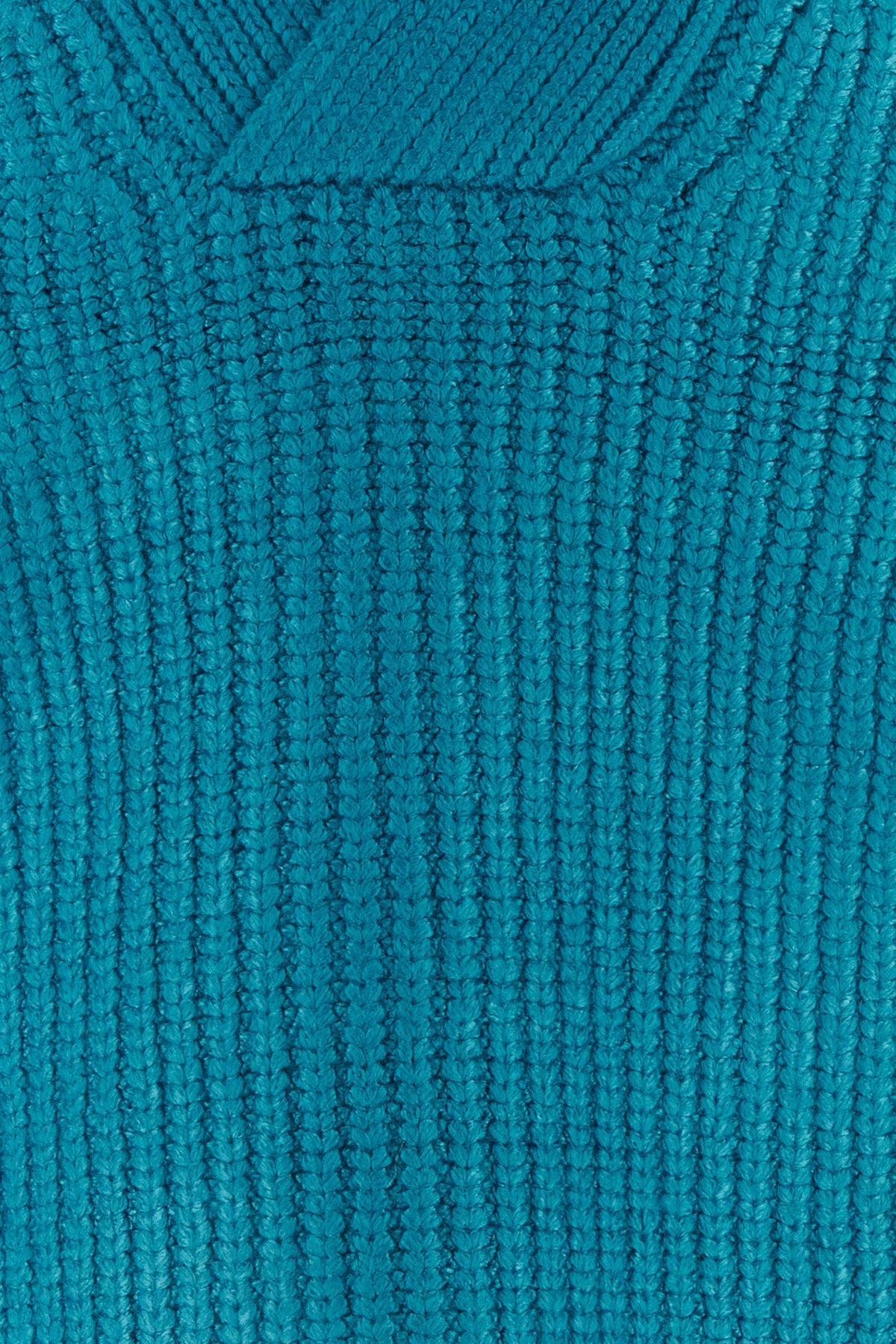 Turquoise silk blend sweater - 3