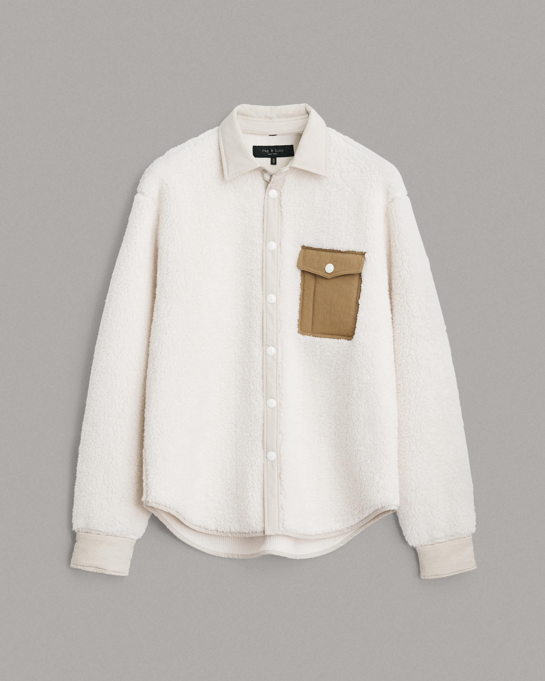 Waffle Backed Fleece Shirt Jacket
Relaxed Fit Jacket - 1