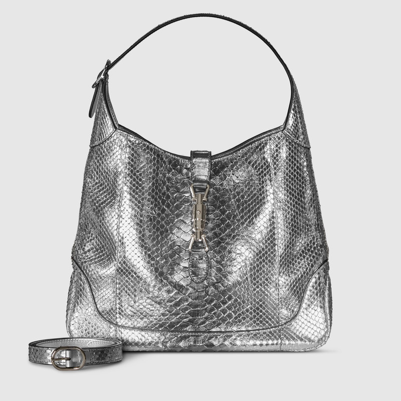 Gucci Jackie Giorno python large shoulder bag 5