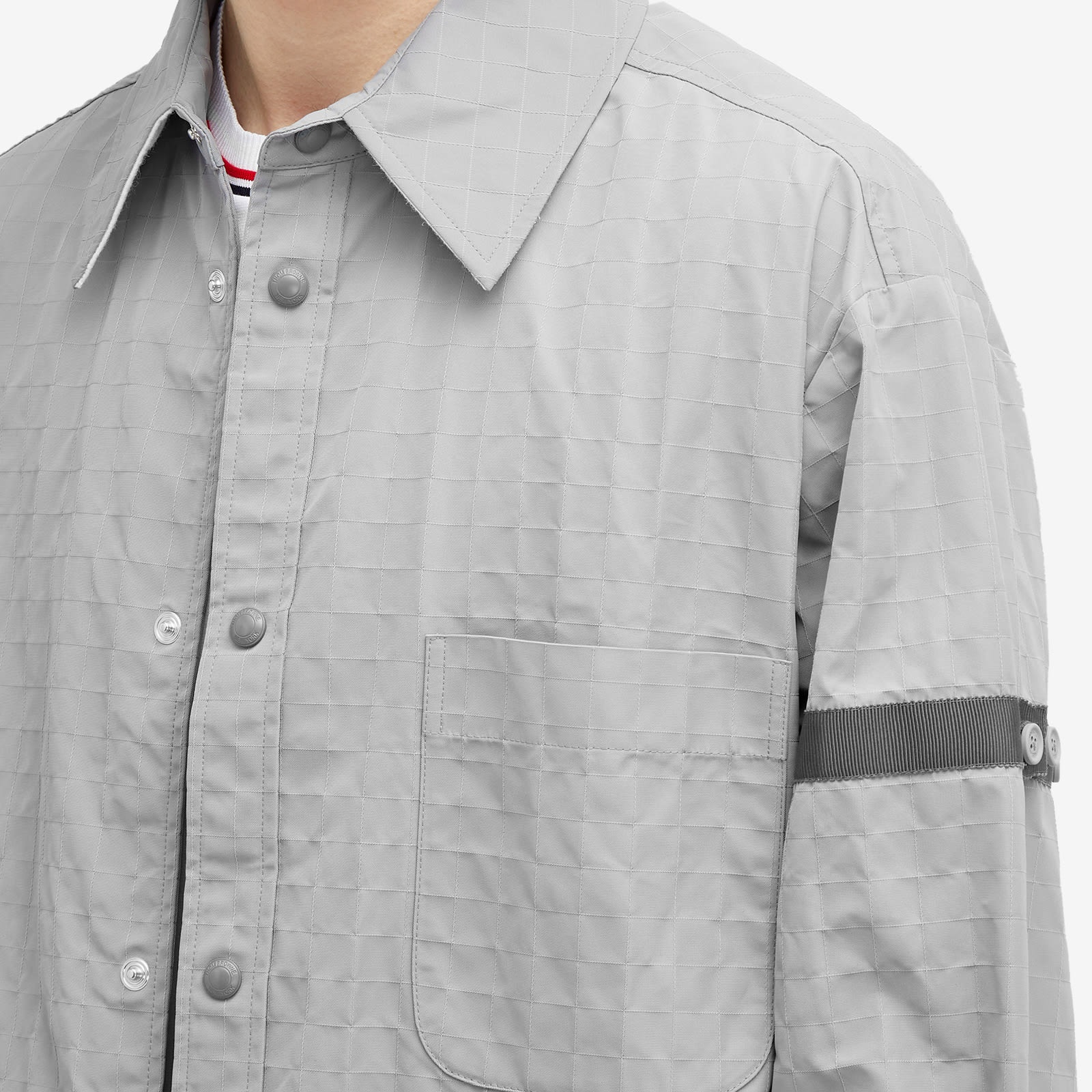 Thom Browne Oversized Tonal Shirt Jacket - 5
